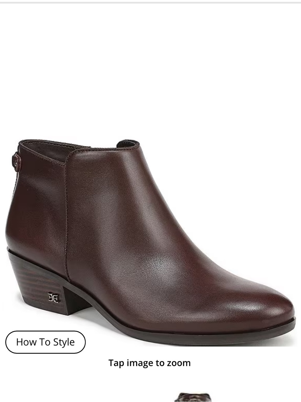 Sam Edelman Petty Leather Ankle Booties